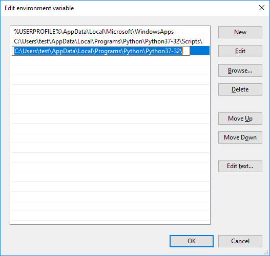 The variable set properly