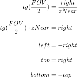 deriving values for left